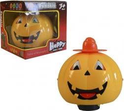 MaDe græskar på batterier med uhyggelig lyd, 13 cm