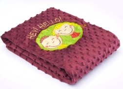 Sensillo vendbar babytæppe 75 × 100 cm brun