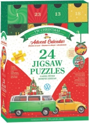 Adventskalender med puslespil EUROGRAPHICS Volkswagen 24×50 brikker