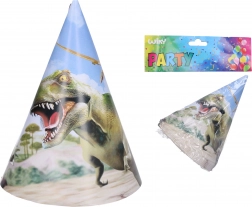 Partyhatte DINO 15 cm, 6 stk.