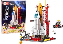 Byggesæt: rumraket med affyringsrampe, 500 dele
