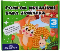 Pompon kreativt sæt dyr