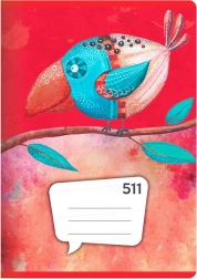 hæfte A5, 10 ark – linjeret 20 mm