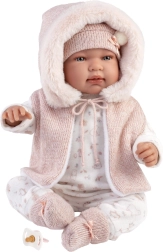 Llorens Nyfødt realistisk dukke baby med lyde