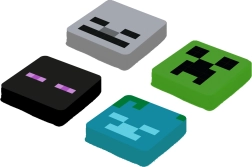 Pixie Crew Minecraft sæt med udskiftnings-multipixels Enderman