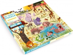 Familiepuzzle Savanne 500 brikker