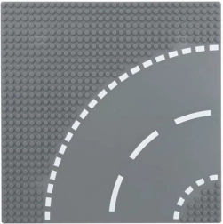 legeunderlag med vej 25 × 25 cm