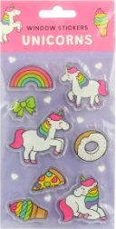 Genanvendelige gennemsigtige vinduesklistermærker – rummet, dinosaurer og enhjørninger