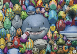 Puslespil farverige havfisk 1000 brikker