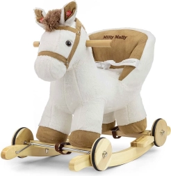 Gynge- og skubbebamse hest med sikkerhedssæde MILLY MALLY Polly