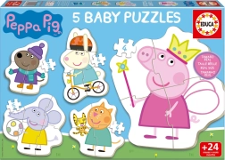 Baby puslespil Gurli Gris 5-i-1 (3–5 brikker)