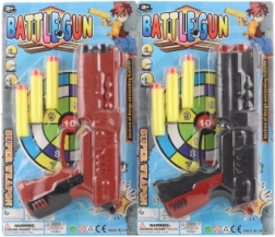 Plastpistol med skumkugler til børn