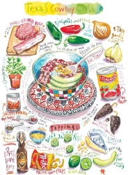 Magnolia puslespil texansk chili á la cowboy 1000 brikker