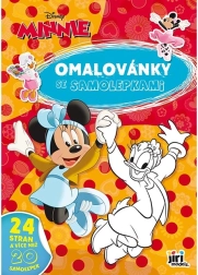 Malebog A4 med Minnie-klistermærker