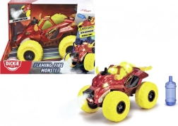 Dickie Toys Fire Monster – børne-monstertruck med lys, lyde og damp 25 cm