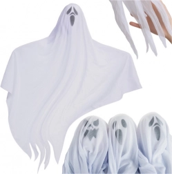 Hængende spøgelser 3 stk 75 cm RUHHY – halloweenpynt