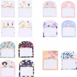 Magnetblok med blyant, 40 linjerede sider – mix af designs