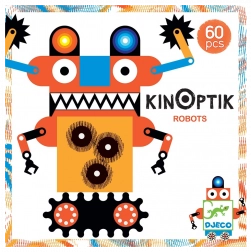 DJECO Magnetisk puslespil Kinoptik Robotter