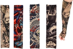 Elastisk tatoveringsærme – 4 designs i pose