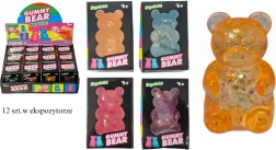 Antistress klemmelegetøj – bamse med glimmer