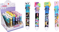 Multifarvet kuglepen 0,5 mm PLAY – 10 farver