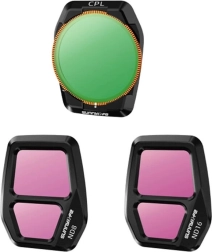 Sunnylife sæt af filtre til droner AIR 3S - CPL, ND8 og ND16