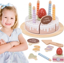 Viga træ fødselsdagskage til at skære