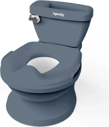 Ingenuity børnetoilet med lyd My Size grå