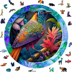 Farverig fugl puslespil af træbrikker 505 stk