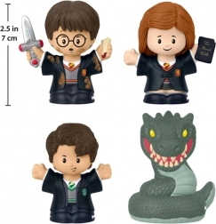 sæt med figurer little people harry potter: hemmelighedernes kammer (4‑pak)