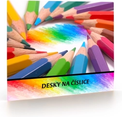 Tavler til tal for førsteklassere Pastelblyanter