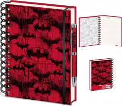 Notesbog BATMAN Red Bat A5 med spiralbinding