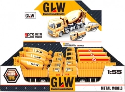 Metalmodel af lastbil