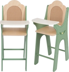 Træstol i vintage-stil til dukker