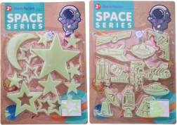 Lysende dekoration med rumtema 30 x 21 cm