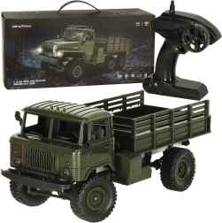 Fjernstyret militær lastbil Off-Road 4WD 1:16 RTR