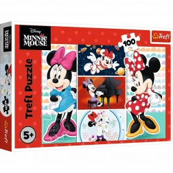 Puslespil 100 brikker Sjove MINNIE DISNEY fra Trefl