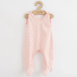 Baby sparkedragt New Baby Classic II med bamsemotiv, hvid – Størrelse 68