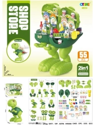 Kørende dinosaur og butik 2-i-1 til børn fra 3 år