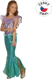 Havfruekostume til børn 120–130 cm