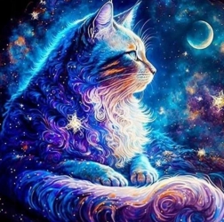 Diamantmaleri Rumkat 30x40 cm