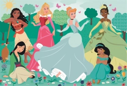 Maxi puslespil 104 brikker Disney Prinsesser