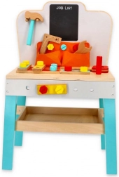 Børnearbejdsbord i træ med tavle