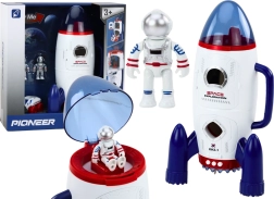 Rumraket Åbningsbar Astronauter Rumkøretøj Lys Lyde