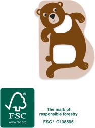 Lille Fod træbogstav B