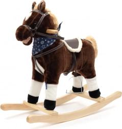 Gyngehest med melodi og tørklæde Baby Mix