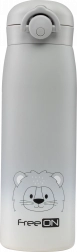 FreeON børns rustfri termoflaske 480 ml - Grå