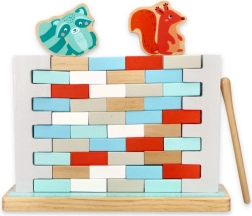 Træ-balance spil LAD IKKE MUREN FALDE