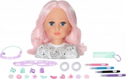 Baby Born kreativt frisørhoved 22 cm med tilbehør