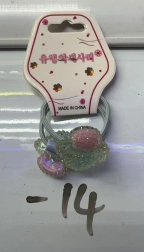 Sæt med hårelastikker med svampemotiv